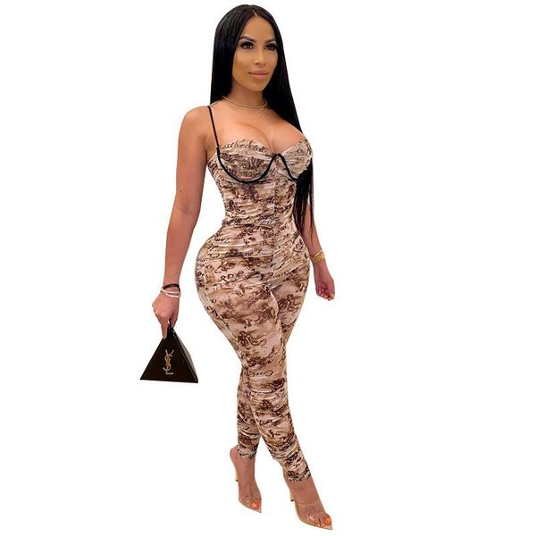 women's jumpsuits & rompers hhdmv women 2021 reduction of age club party style sleeveless condole belt printed long pants, Black;white
women's jumpsuits & rompers hhdmv women 2021 reduction of age club party style sleeveless condole belt printed long pants, Black;white