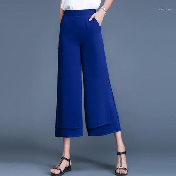 women's pants & capris ysbell summer fashion women high waist slit wide leg splice elastic casual ankle-length, Black;white
women's pants & capris ysbell summer fashion women high waist slit wide leg splice elastic casual ankle-length, Black;white