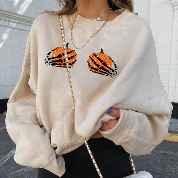 women's hoodies & sweatshirts women skull pumpkin print sweatshirt halloween long sleeve casual fall retro ladies harajuku ropa #g2, Black
women's hoodies & sweatshirts women skull pumpkin print sweatshirt halloween long sleeve casual fall retro ladies harajuku ropa #g2, Black