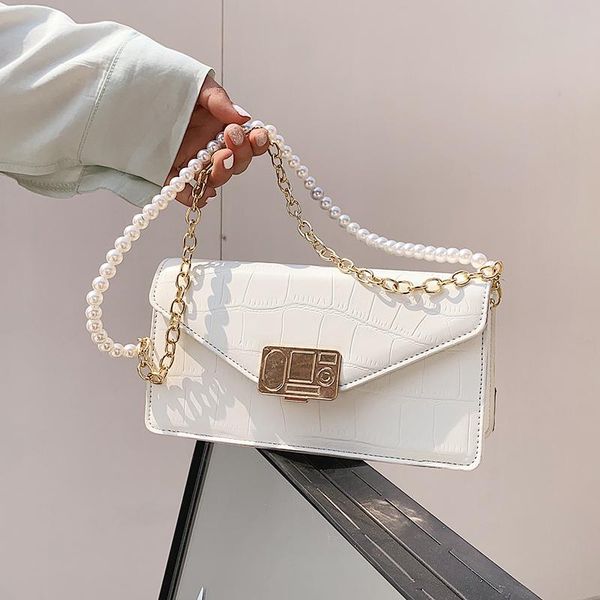 stone pattern western style underarm bag 2021 fashion high-end women's designer pearl chain shoulder messenger bags
stone pattern western style underarm bag 2021 fashion high-end women's designer pearl chain shoulder messenger bags