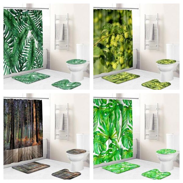printing summer plant leaves waterproof fabric bathroom curtain shower cover non slip carpet toilet bath mat accessory set
printing summer plant leaves waterproof fabric bathroom curtain shower cover non slip carpet toilet bath mat accessory set