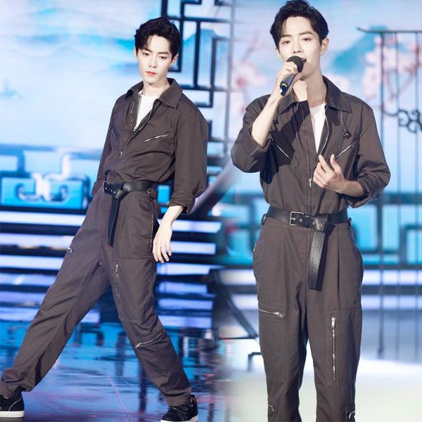 men's pants 2021 spring autumn jumpsuit men rompers one piece overalls mens long sleeve vintage casual fashion zipper male clothes, Black
men's pants 2021 spring autumn jumpsuit men rompers one piece overalls mens long sleeve vintage casual fashion zipper male clothes, Black