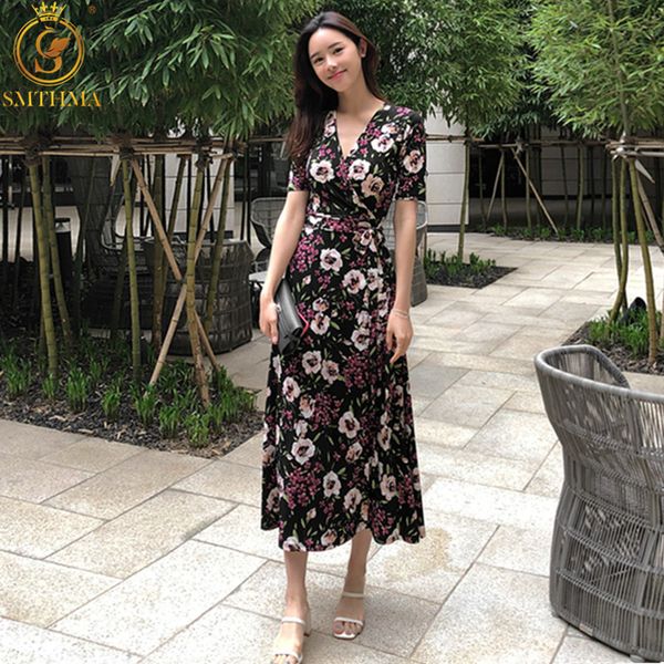 summer print floral dress women v neck short sleeves bohemian es beach midi female wrap long 210520, Black;gray
summer print floral dress women v neck short sleeves bohemian es beach midi female wrap long 210520, Black;gray