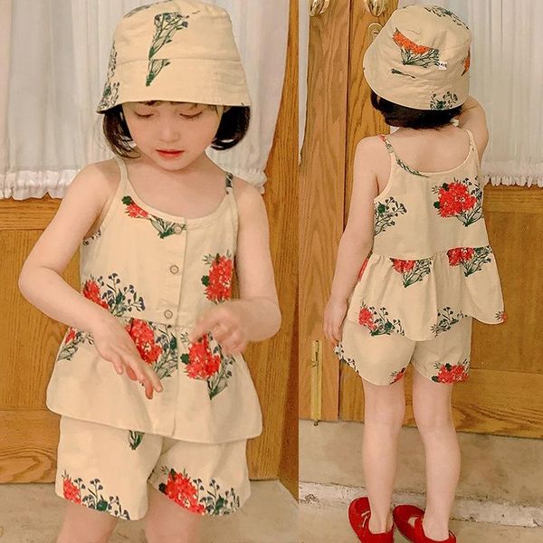 clothing sets summer kids 3pcs set princess halter sleeveless floral bucket sun hat+shorts casual suit, White
clothing sets summer kids 3pcs set princess halter sleeveless floral bucket sun hat+shorts casual suit, White