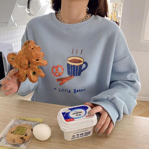 autumn 2021 winter harajuku korean style fashion vintage sweatshirt sweet print bread coffee letter hoodie women clothing women's hoodi, Black
autumn 2021 winter harajuku korean style fashion vintage sweatshirt sweet print bread coffee letter hoodie women clothing women's hoodi, Black