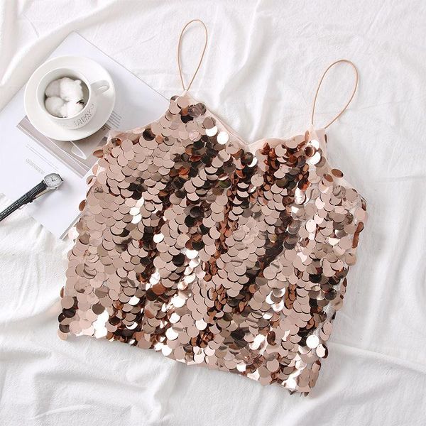 women's tanks & camis spring and summer korean fashion all-match sequined camisole short casual undershirt, White
women's tanks & camis spring and summer korean fashion all-match sequined camisole short casual undershirt, White