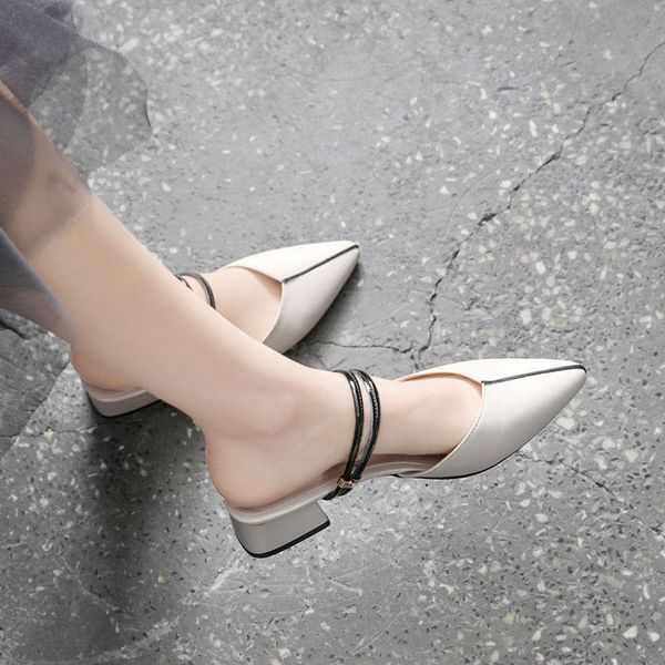 slippers pointed baotou half women's 2021 sandals and summer outer wear fashion all-match mid-heeled thick, Black
slippers pointed baotou half women's 2021 sandals and summer outer wear fashion all-match mid-heeled thick, Black