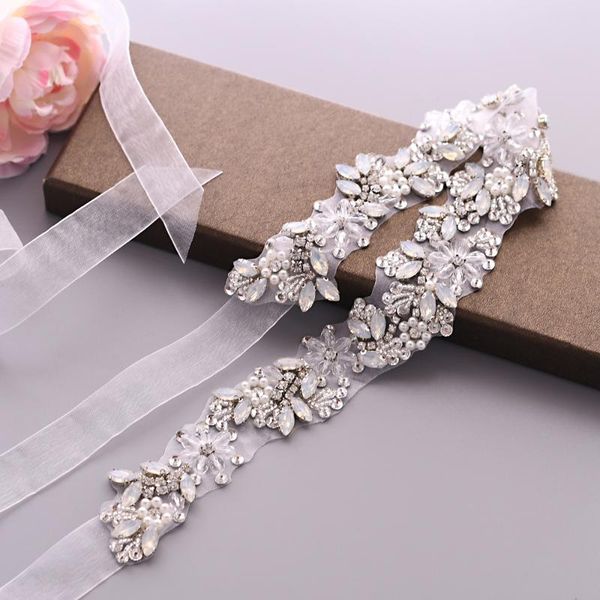 wedding sashes zms434 fashion crystal flower and milk rhinestone belt bride accessories women party prom evening dresses luxurious sash, White
wedding sashes zms434 fashion crystal flower and milk rhinestone belt bride accessories women party prom evening dresses luxurious sash, White