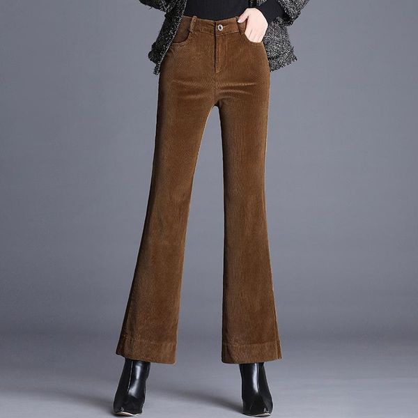 women's pants & capris shuchan corduroy flare 2021 autumn winter clothing of waist trousers for women korean 1106, Black;white
women's pants & capris shuchan corduroy flare 2021 autumn winter clothing of waist trousers for women korean 1106, Black;white