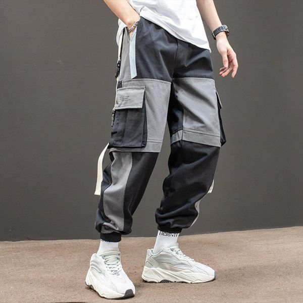 stylish multi pockets straps patchwork women pants ankle tied long cargo trousers, Black
stylish multi pockets straps patchwork women pants ankle tied long cargo trousers, Black