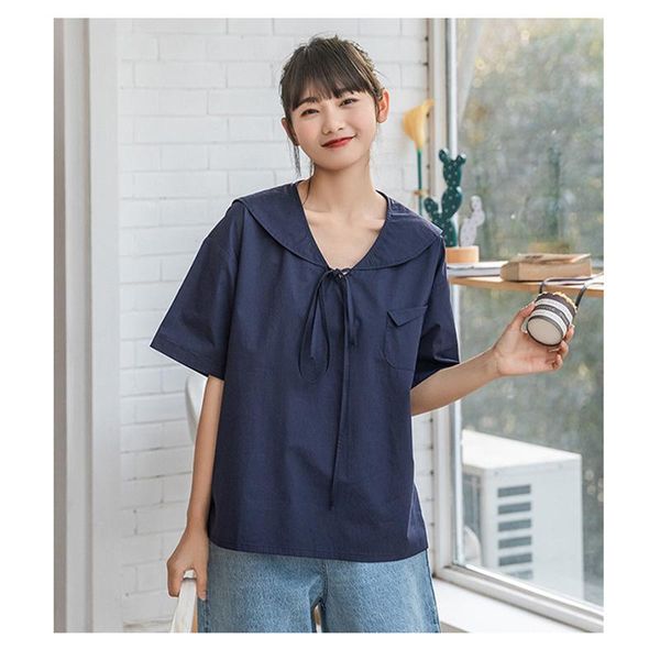 fashion women t-shirt 2021 summer solid color preppy style ladies short sleeve casual loose female tee women's, White
fashion women t-shirt 2021 summer solid color preppy style ladies short sleeve casual loose female tee women's, White