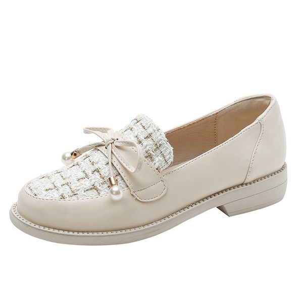 2022 shoes women england style office lady simple solid slip on leather Sheepskin soft Lok shoes loafers mother shoes for women, Beige
2022 shoes women england style office lady simple solid slip on leather Sheepskin soft Lok shoes loafers mother shoes for women, Beige