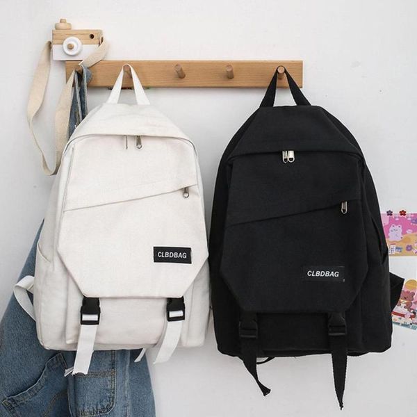 backpack women canvas 2021 solid color school shoulder bag for teenage boys girl student large capacity travel mochila bagpack
backpack women canvas 2021 solid color school shoulder bag for teenage boys girl student large capacity travel mochila bagpack