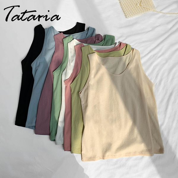 women tank summer sleeveless basic vest fashion solid color soft thin cotton woman v neck white mujer 210514
women tank summer sleeveless basic vest fashion solid color soft thin cotton woman v neck white mujer 210514