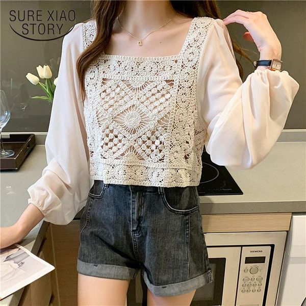 women's blouses & shirts summer korean version of loose hedging long-sleeved chiffon sunscreen shirt blouse stitching knitted sweet 150, White
women's blouses & shirts summer korean version of loose hedging long-sleeved chiffon sunscreen shirt blouse stitching knitted sweet 150, White