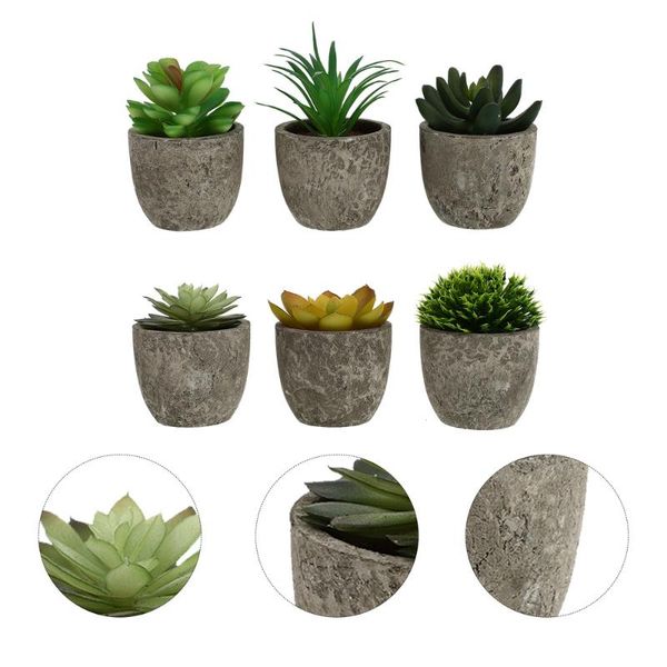 decorative flowers & wreaths 6pcs realistic artificial plant decors fake succulent scene adornmnts
decorative flowers & wreaths 6pcs realistic artificial plant decors fake succulent scene adornmnts