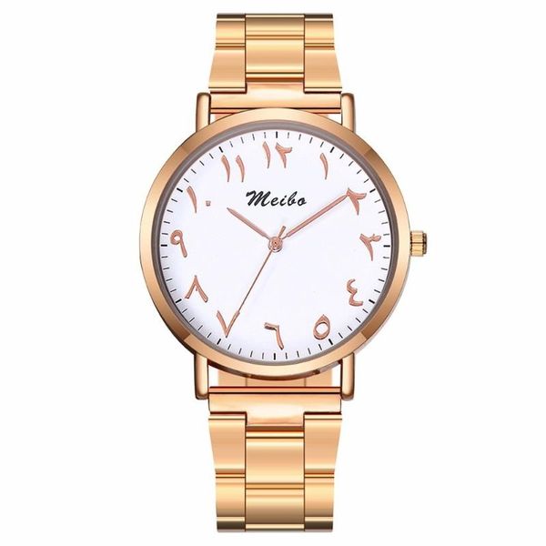 wristwatches women rose gold & silver arabic numbers watch fashion ladies stainless steel quartz relogio feminino, Slivery;brown
wristwatches women rose gold & silver arabic numbers watch fashion ladies stainless steel quartz relogio feminino, Slivery;brown