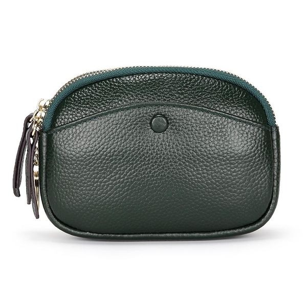 genuine cow leather green color double zip women coin purse short wallets soft real female design, Red;black
genuine cow leather green color double zip women coin purse short wallets soft real female design, Red;black