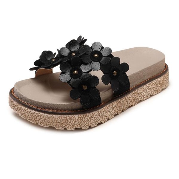 slippers 2021 summer women's fashion wear muffin thick bottom sandals flat women wild shoes, Black
slippers 2021 summer women's fashion wear muffin thick bottom sandals flat women wild shoes, Black