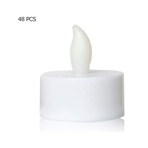 strings 48pcs led monochrome candle creative electronic mini home decorative