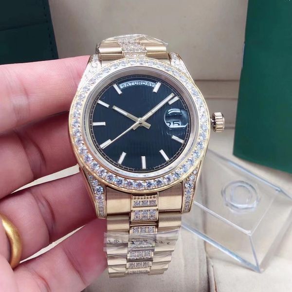 gold 41mm day date fashion mens women watch sapphire mechanical automatic watches diamond design stainless steel bracelet waterproof wristwa, Slivery;brown
gold 41mm day date fashion mens women watch sapphire mechanical automatic watches diamond design stainless steel bracelet waterproof wristwa, Slivery;brown