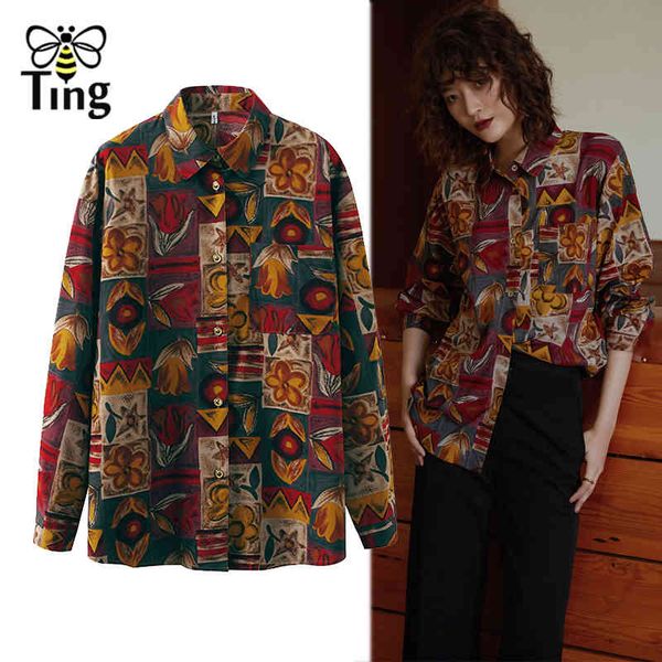 designer vintage painting floral print casual blouse shirts women france fashion chic female blouses streetwear 210513, White
designer vintage painting floral print casual blouse shirts women france fashion chic female blouses streetwear 210513, White