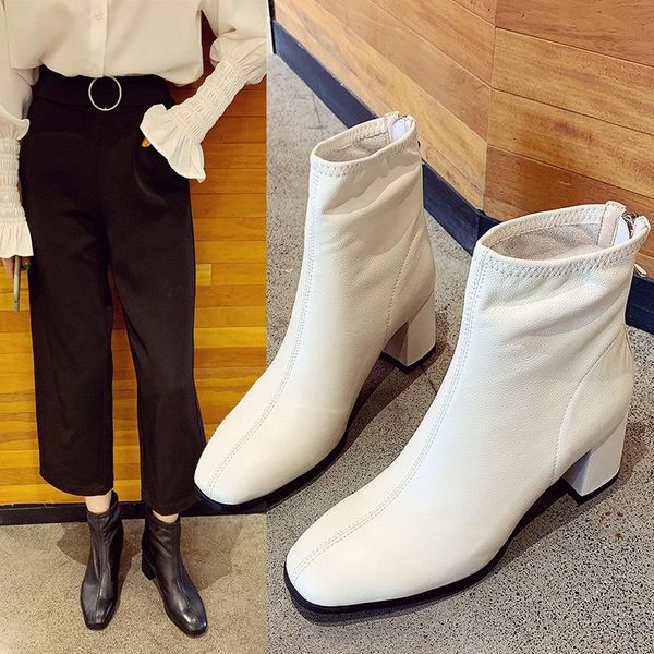 boots fashion novelty women autumn ankle pu square toe med vintage short zip solid hoof heels winter shoes plus size, Black
boots fashion novelty women autumn ankle pu square toe med vintage short zip solid hoof heels winter shoes plus size, Black