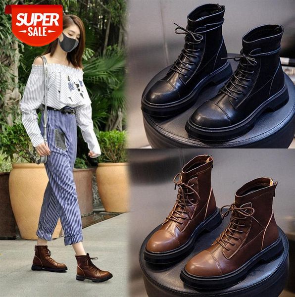women's boots short british style thick-soled thick-heeled leather martin casual mid-tube shoes #ob5j
women's boots short british style thick-soled thick-heeled leather martin casual mid-tube shoes #ob5j