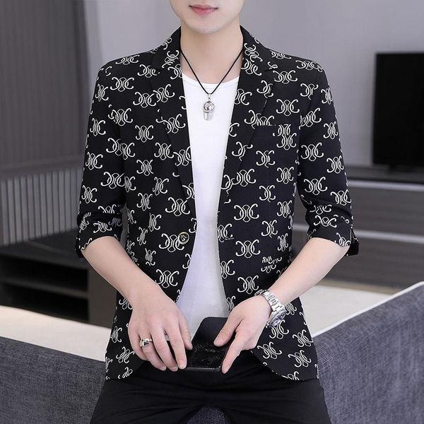 men's suits & blazers 2021 summer suit mid sleeve korean slim fit short blazer trend thin style 3 / 4 jacket party dress, White;black
men's suits & blazers 2021 summer suit mid sleeve korean slim fit short blazer trend thin style 3 / 4 jacket party dress, White;black