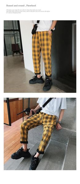 plaid pants men joggers casual straight harem korean trend hip hop sports plus size men's, Black
plaid pants men joggers casual straight harem korean trend hip hop sports plus size men's, Black