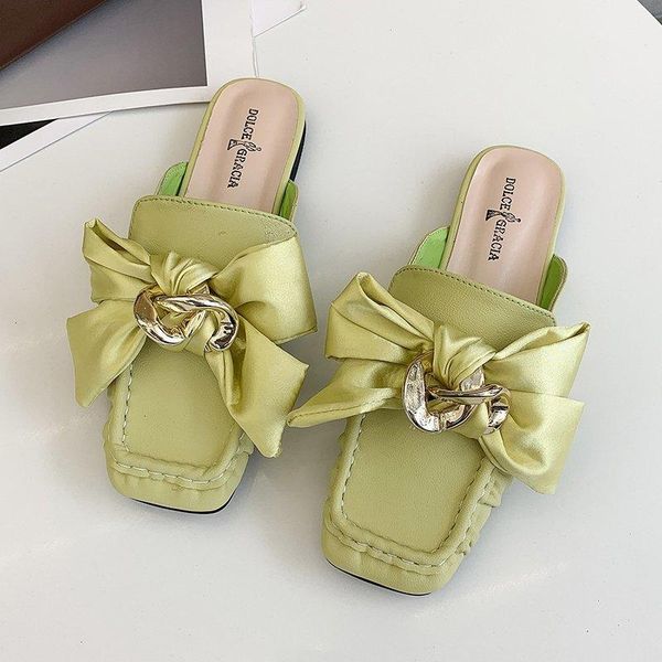 slippers women 2021 spring metal buckle bow low heel half female indoor outdoor casual slides muller shoes ladies, Black
slippers women 2021 spring metal buckle bow low heel half female indoor outdoor casual slides muller shoes ladies, Black