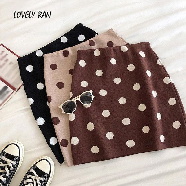 dot knitted women's high waist skirt skinny bandage elasticity female short 2021 winter korean sweet ladies bottom skirts, Black
dot knitted women's high waist skirt skinny bandage elasticity female short 2021 winter korean sweet ladies bottom skirts, Black