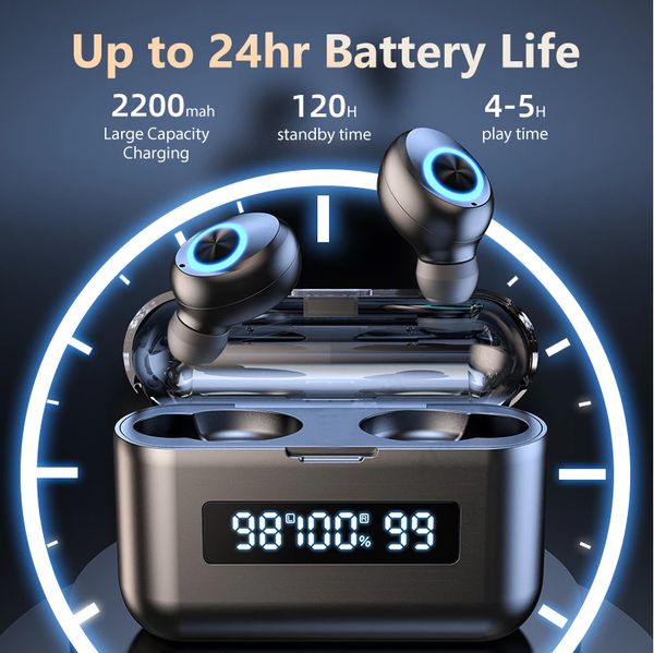 tws wireless headphones 2200mah charging box sports waterproof earbuds bluetooth-compatible 5.0 earphones headset with microphone
tws wireless headphones 2200mah charging box sports waterproof earbuds bluetooth-compatible 5.0 earphones headset with microphone