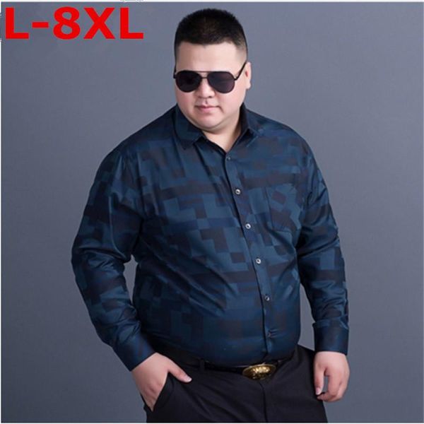 size 9xl 8xl 7xl plus spring brand business men's slim fit dress male long sleeves casual shirt camisa masculina shirts, White;black
size 9xl 8xl 7xl plus spring brand business men's slim fit dress male long sleeves casual shirt camisa masculina shirts, White;black