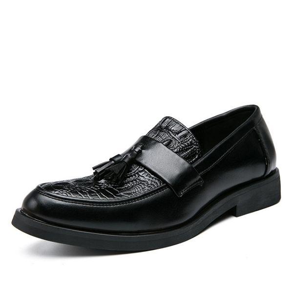 style vintage casual designer men shoes leather formal dress loafers business wedding tassel brogue luxurys shoe, Black
style vintage casual designer men shoes leather formal dress loafers business wedding tassel brogue luxurys shoe, Black