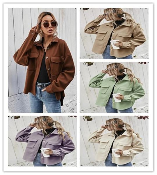 women's wool & blends donsignet autumn winter loose casual turn-down collar single breasted solid woolen coats for women, Black
women's wool & blends donsignet autumn winter loose casual turn-down collar single breasted solid woolen coats for women, Black