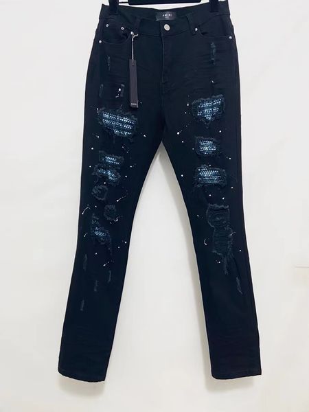 2021 new fashion mens designer hole decoration jeans ~ us size jeans ~ men s designer jeans, Blue
2021 new fashion mens designer hole decoration jeans ~ us size jeans ~ men s designer jeans, Blue