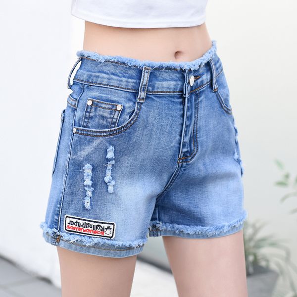 women's shorts 2020 new denim high waist black summer rough a-line fat mm versatile show thin pants, White;black
women's shorts 2020 new denim high waist black summer rough a-line fat mm versatile show thin pants, White;black
