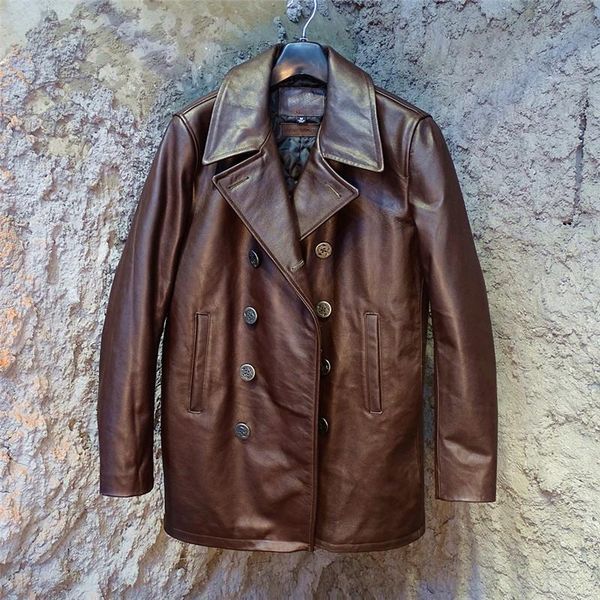 men's leather & faux gentleman genuine cow coat padded long jacket for male double breasted warm winter outerwear brown black xxxl 3xl
men's leather & faux gentleman genuine cow coat padded long jacket for male double breasted warm winter outerwear brown black xxxl 3xl