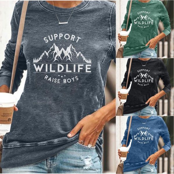 women's t-shirt ladies loose comfortable harajuku round neck long sleeve printed creative streetwear camiseta mujer, White
women's t-shirt ladies loose comfortable harajuku round neck long sleeve printed creative streetwear camiseta mujer, White