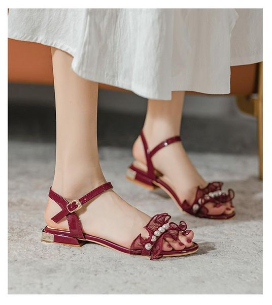 sandals style women's shoes in the summer of 2021 comfortable low heel button pearl versatile wear korean, Black
sandals style women's shoes in the summer of 2021 comfortable low heel button pearl versatile wear korean, Black