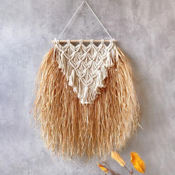 decorative objects & figurines miamor natural dried grass weaved boho makramy wall hanging tapestry craft decoration for wedding backdrop li
decorative objects & figurines miamor natural dried grass weaved boho makramy wall hanging tapestry craft decoration for wedding backdrop li