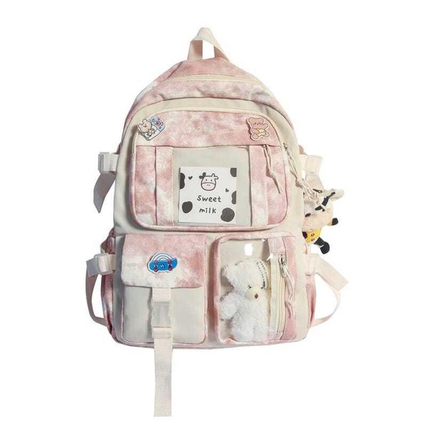 school bags 2021 junior high student large capacity girl simple style tie-dyed backpack campus
school bags 2021 junior high student large capacity girl simple style tie-dyed backpack campus