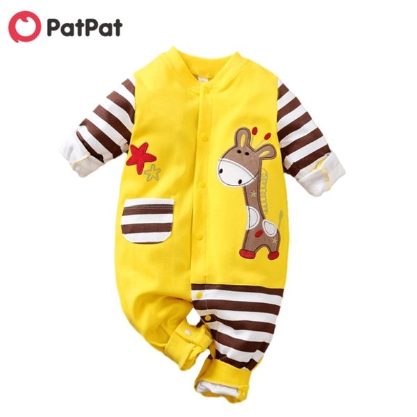 sale autumn and winter cotton baby giraffe pocket design rompers striped single-breasted clothes 210528, White
sale autumn and winter cotton baby giraffe pocket design rompers striped single-breasted clothes 210528, White
