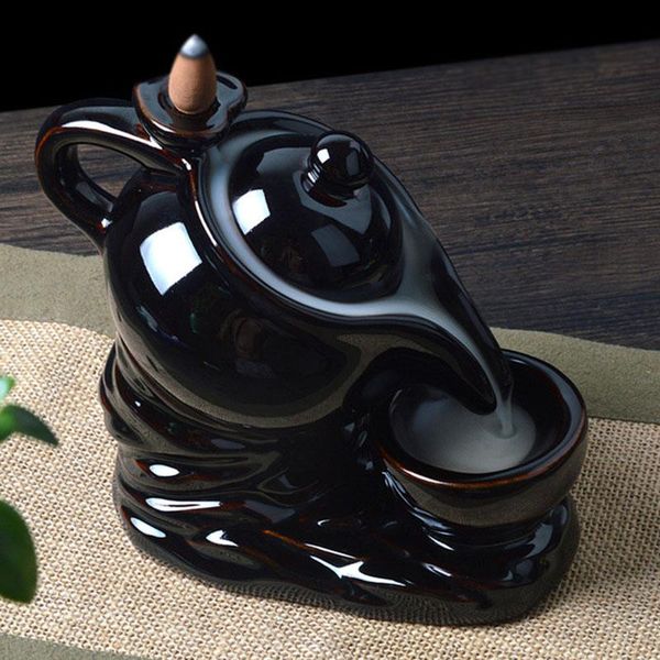 fragrance lamps creative teapot backflow incense burner sandalwood furnace pour tea crafts for living room home decor
fragrance lamps creative teapot backflow incense burner sandalwood furnace pour tea crafts for living room home decor