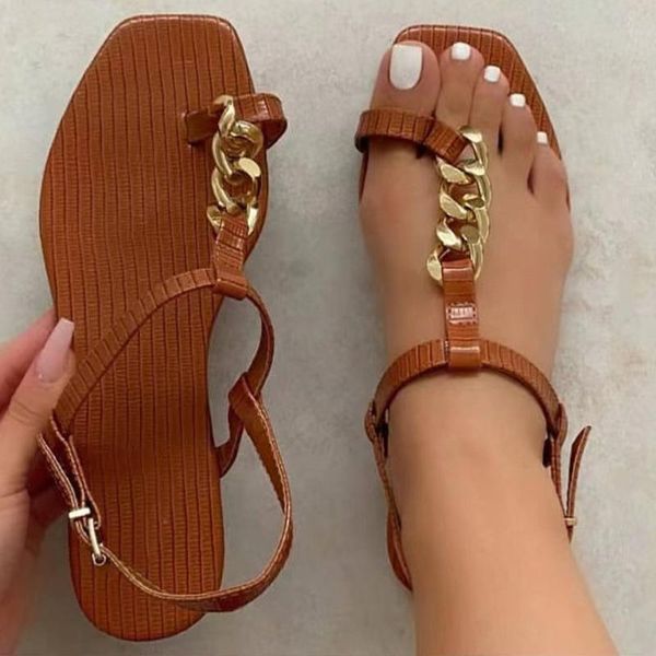 women's sandals clip toe metal chain casual ladies flat shoes 2021 summer buckle strap outdoor female flip flops, Black
women's sandals clip toe metal chain casual ladies flat shoes 2021 summer buckle strap outdoor female flip flops, Black