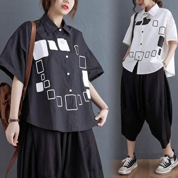 large size loose printed two piece set and pants casual ensemble femme survetement costumes for women women's, White
large size loose printed two piece set and pants casual ensemble femme survetement costumes for women women's, White