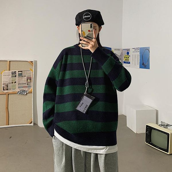 men's sweaters autumn and winter sweater women casual pullover striped warm men/women korean fashion, White;black
men's sweaters autumn and winter sweater women casual pullover striped warm men/women korean fashion, White;black