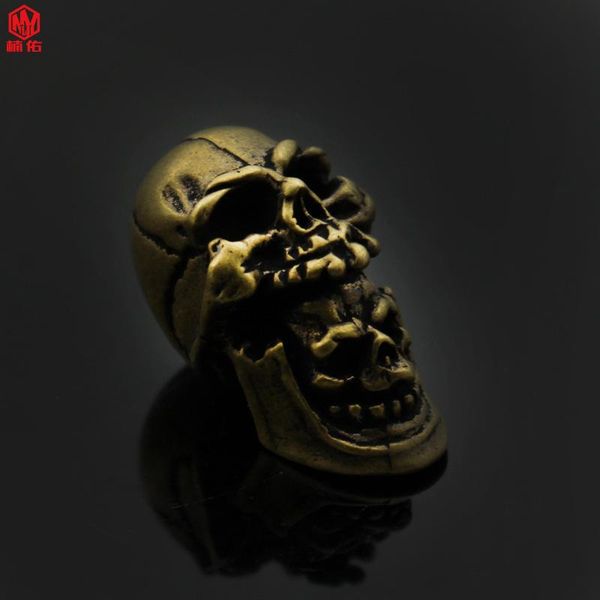 brass knife beads double skull personality outdoor tool accessories paracord 1pcs gadgets
brass knife beads double skull personality outdoor tool accessories paracord 1pcs gadgets
