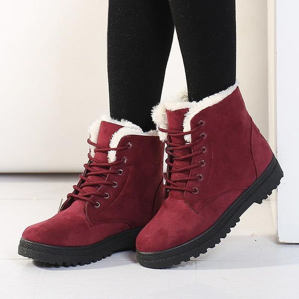 student short boots flat heel korean cotton winter snow girl warm shoes, Black
student short boots flat heel korean cotton winter snow girl warm shoes, Black
